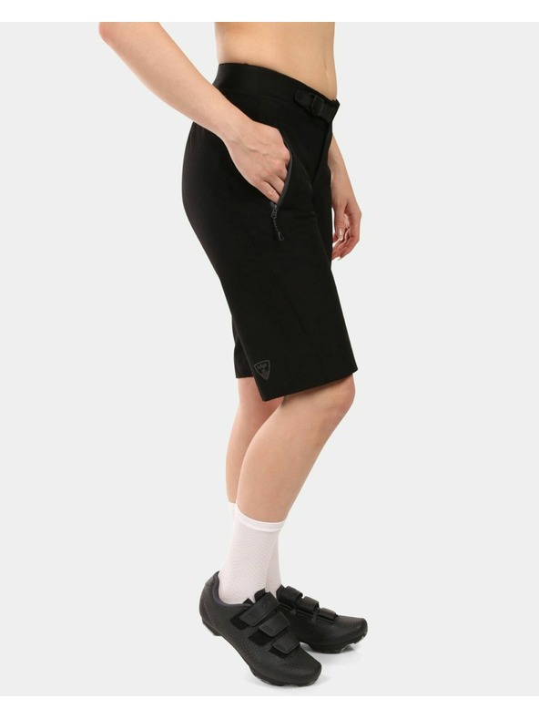Kilpi Дамски велосипедни шорти Kilpi HIXON-W 2в1 за планинско колоездене Черни