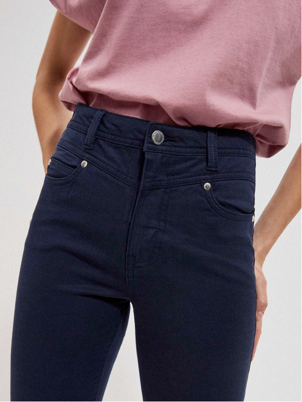 Moodo Тъмно син дамски панталон Moodo