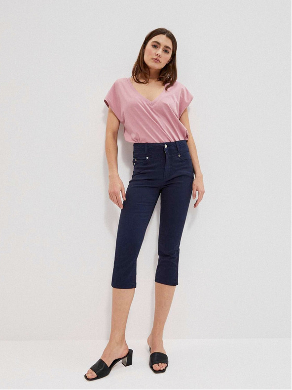 Moodo Тъмно син дамски панталон Moodo