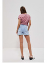 Moodo Светлосини къси панталони от деним за жени Moodo