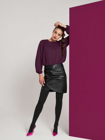 Moodo Бургундска блуза за жени Moodo