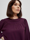 Moodo Бургундска блуза за жени Moodo