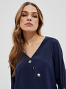 Moodo Тъмно синя дамска блуза Moodo