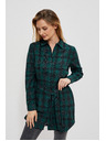 Moodo Тъмнозелена дамска раирана блуза Moodo