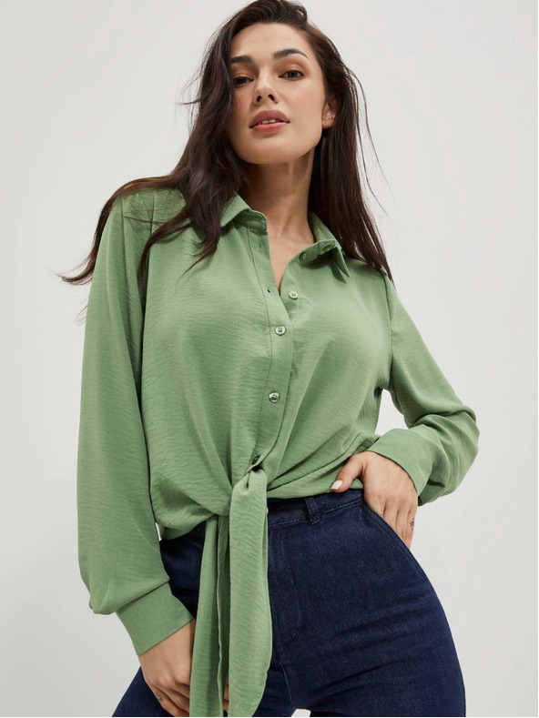 Moodo Зелена дамска риза Moodo