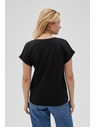 Moodo Дамска черна тениска Moodo