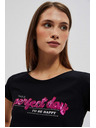 Moodo Дамска тениска L-TS-4020 BLACK Moodo