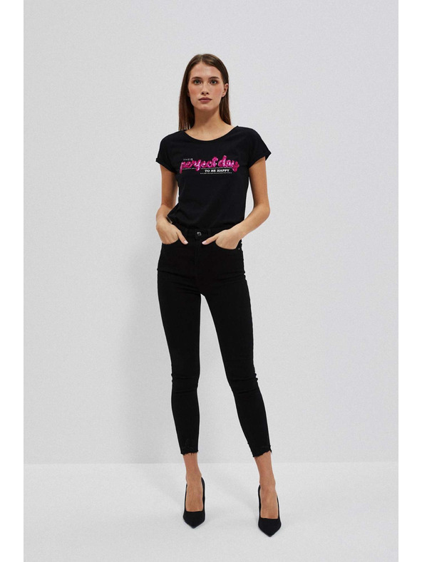 Moodo Дамска тениска L-TS-4020 BLACK Moodo