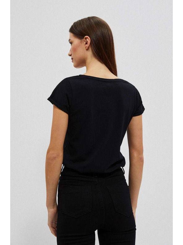 Moodo Дамска тениска L-TS-4020 BLACK Moodo