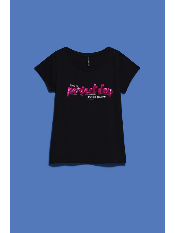 Moodo Дамска тениска L-TS-4020 BLACK Moodo