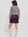 Moodo Блуза с цветя за жени в бяло и винено Moodo