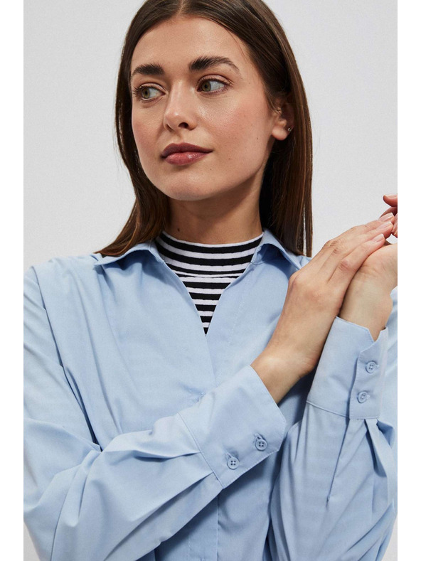 Moodo Светлосиня дамска риза Moodo
