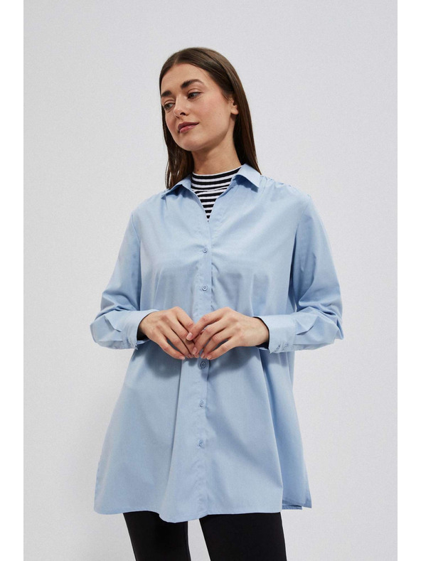 Moodo Светлосиня дамска риза Moodo
