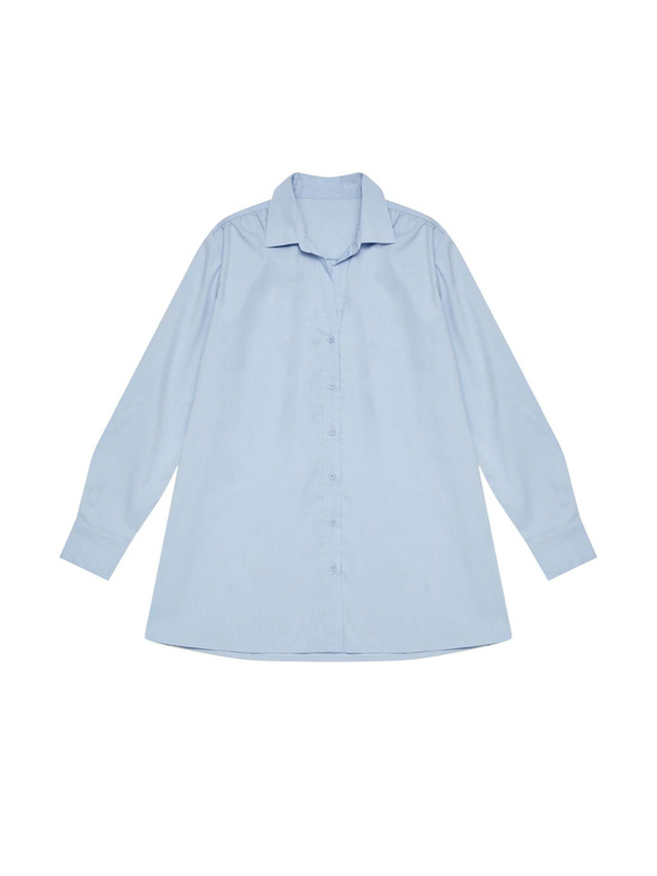 Moodo Светлосиня дамска риза Moodo