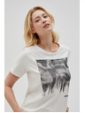 Moodo Дамска бяла тениска Moodo