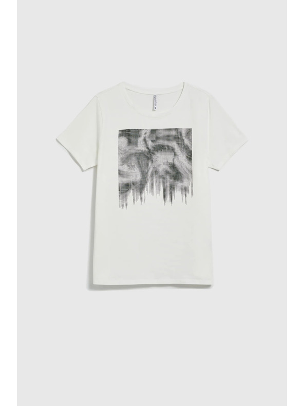 Moodo Дамска бяла тениска Moodo