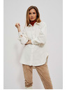 Moodo Кремава дамска риза от велур Moodo