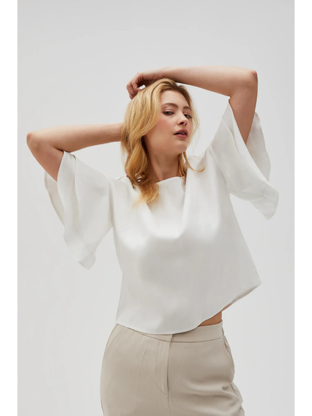 Moodo Дамска бяла тениска Moodo