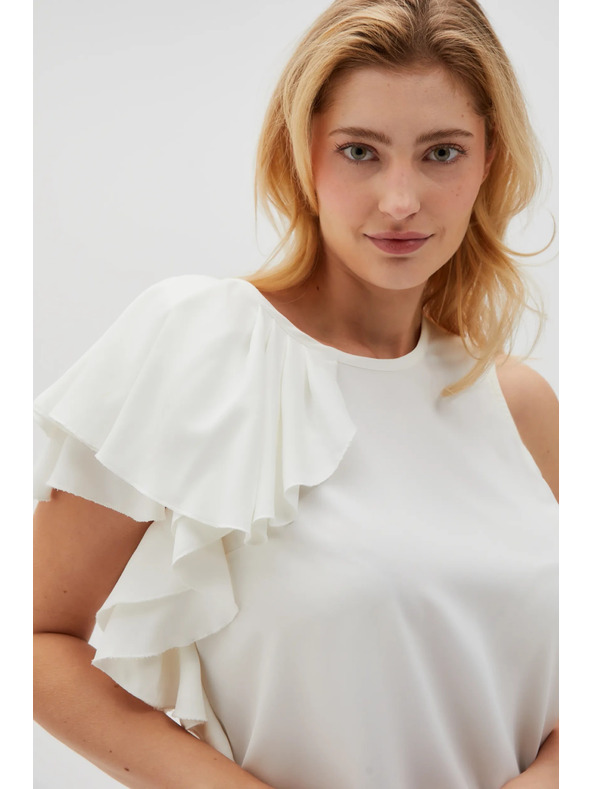 Moodo Дамска бяла тениска Moodo