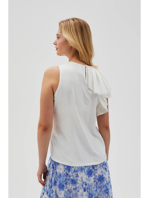 Moodo Дамска бяла тениска Moodo