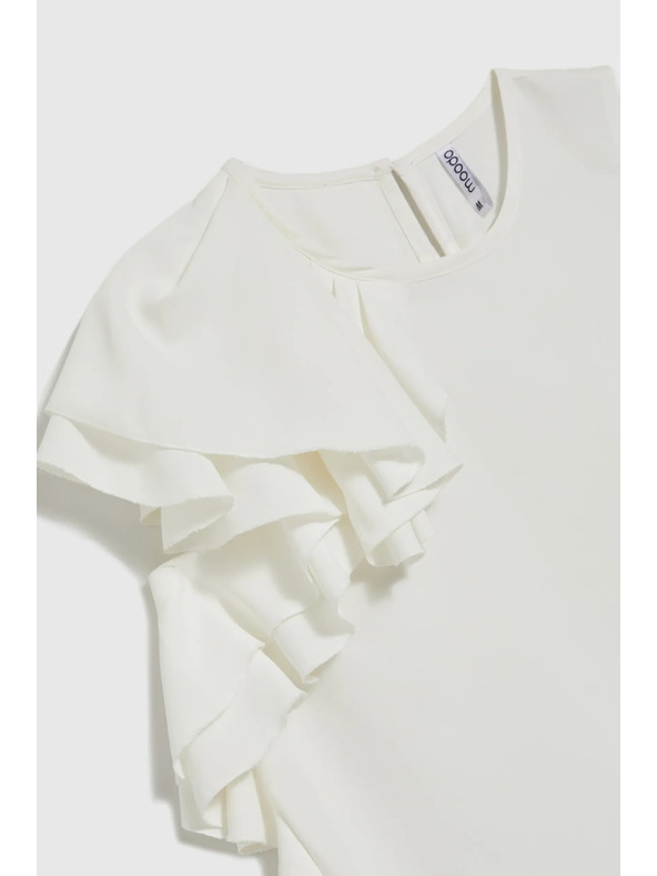 Moodo Дамска бяла тениска Moodo