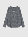 Moodo Черно-бяла дамска блуза с шарка Moodo