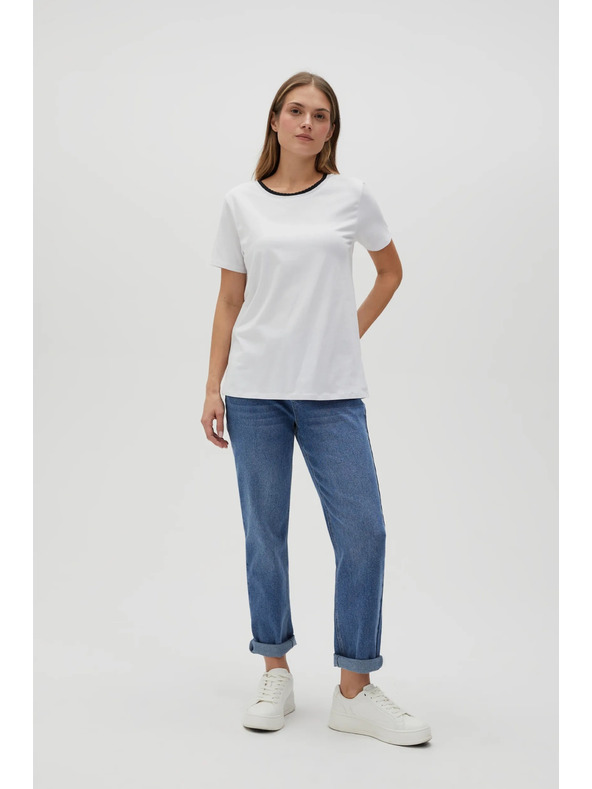 Moodo Дамска бяла тениска Moodo