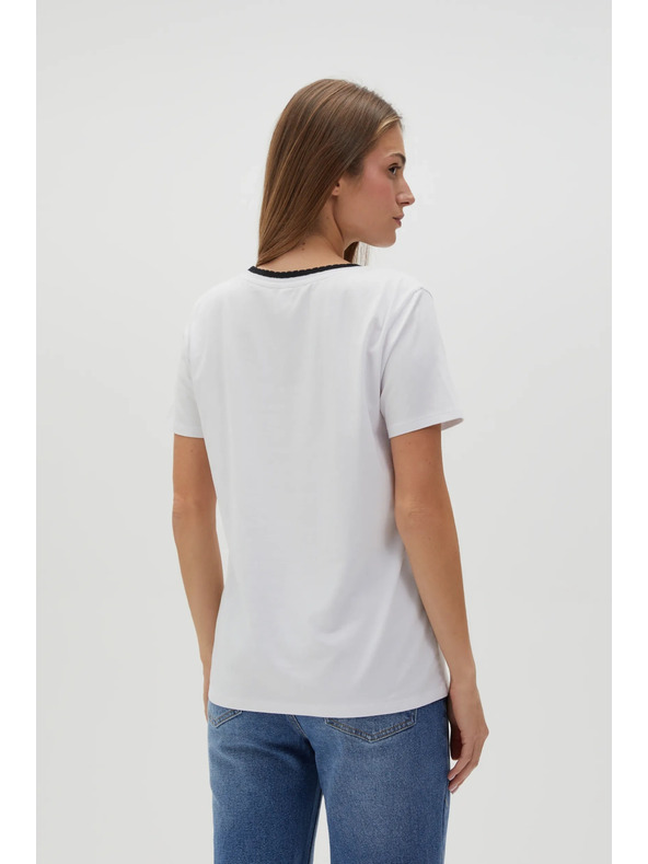 Moodo Дамска бяла тениска Moodo