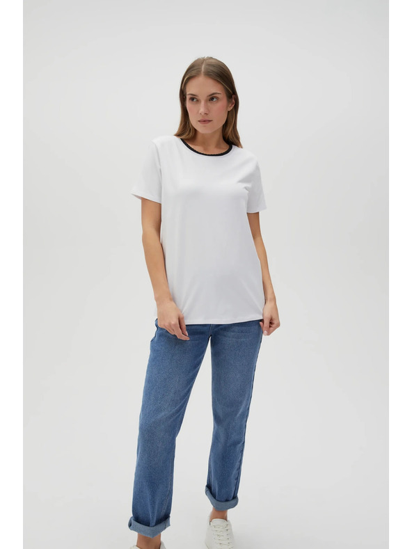 Moodo Дамска бяла тениска Moodo