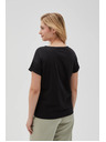 Moodo Дамска черна тениска Moodo