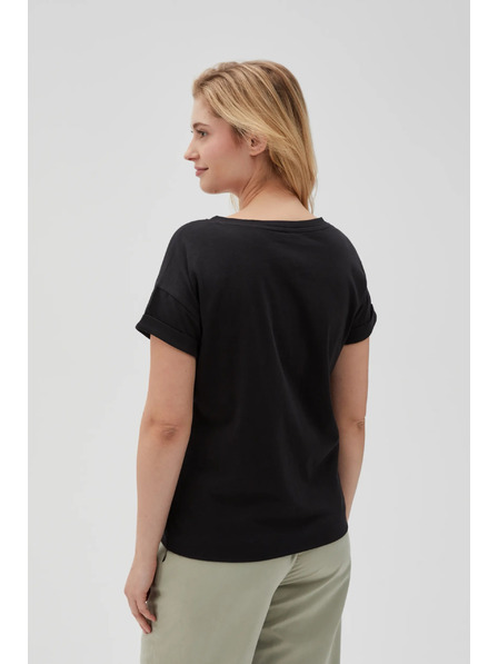 Moodo Дамска черна тениска Moodo