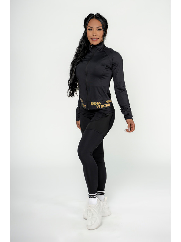 Nebbia NEBBIA INTENSE Warm-Up дамски суитшърт с цип 833 Gold Nebbia