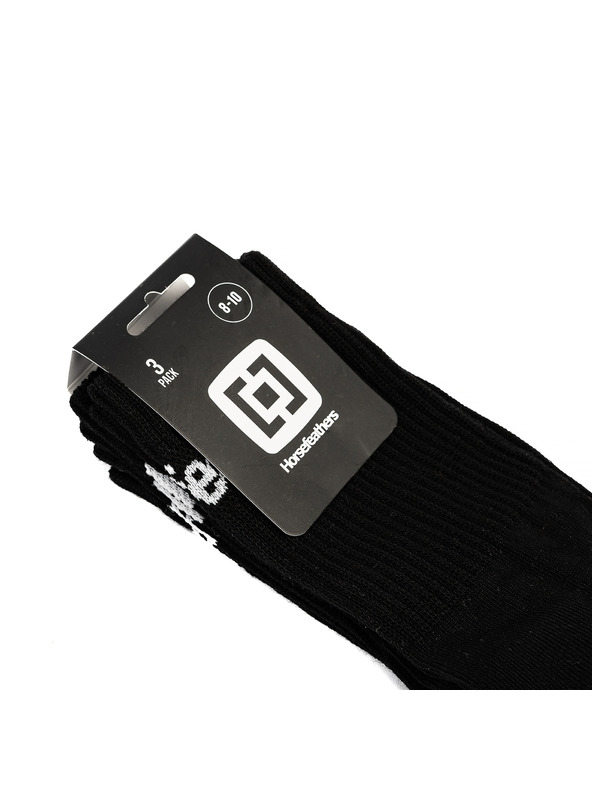 Horsefeathers Delete Premium Wmns 3Pack Socks - черни размер 5 - 7 HORSEFEATHERS