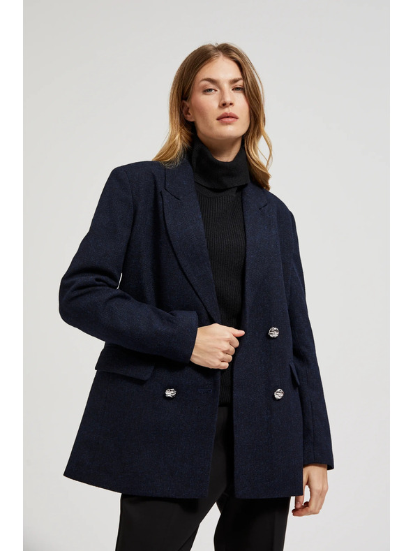 Moodo Тъмносиньо дамско яке Moodo