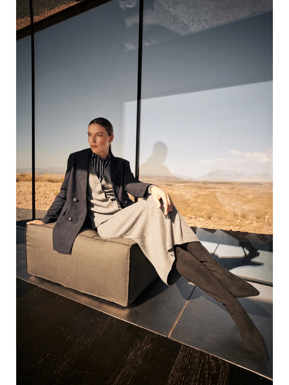 Moodo Тъмносиньо дамско яке Moodo