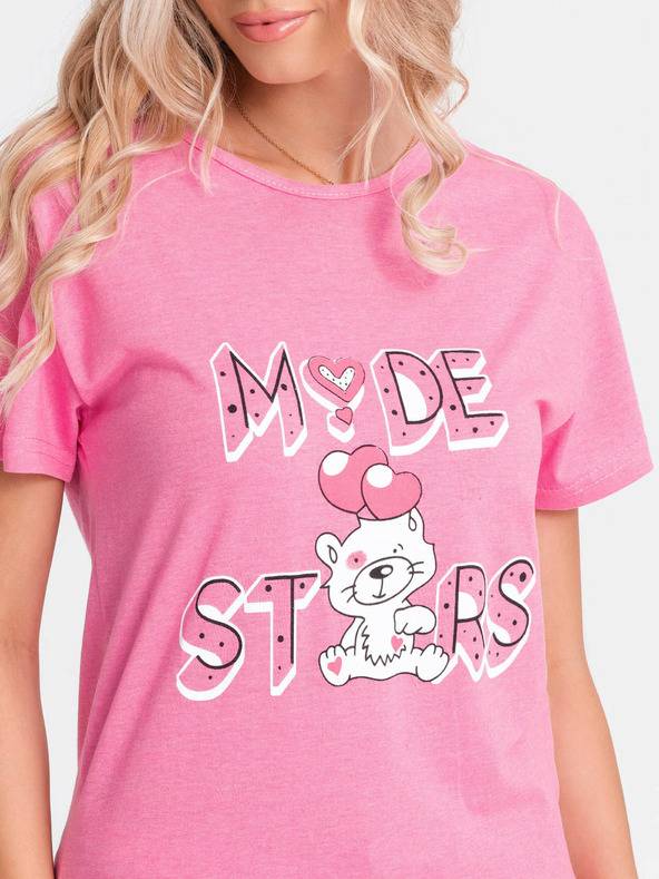 Edoti Дамска пижама 350ULR - розова EDOTI