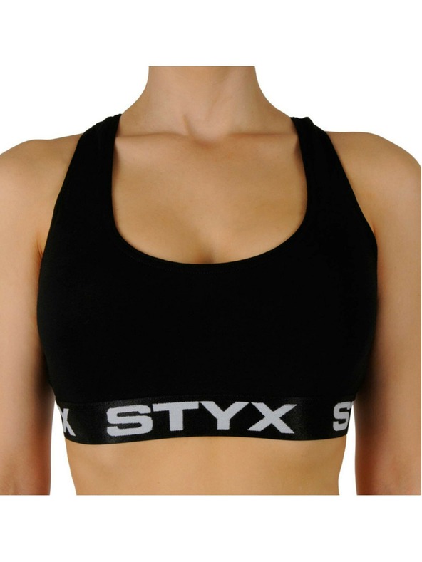 Styx Дамски спортен сутиен Styx черен