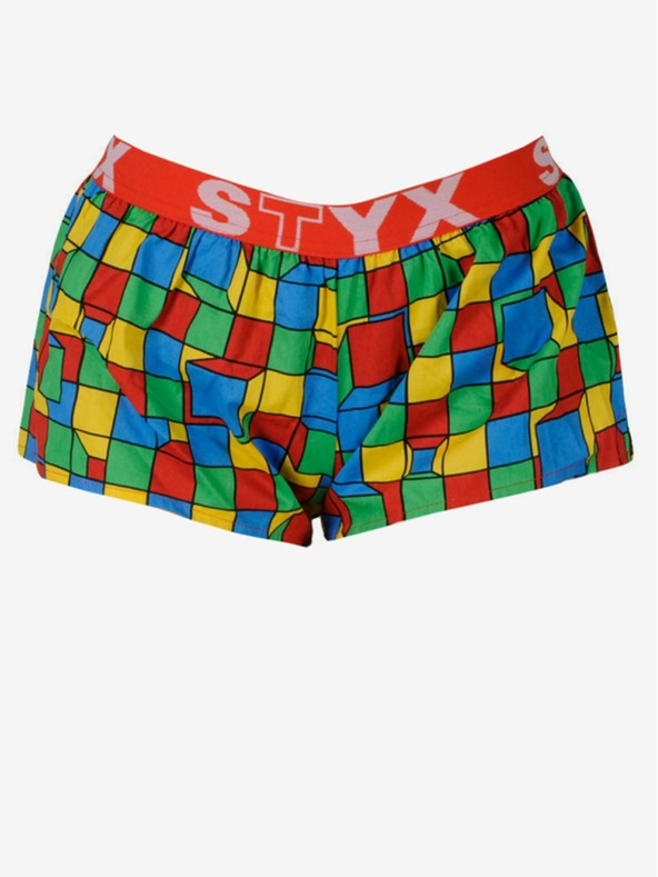 Styx Дамски спортни къси панталони от карирана гума Styx