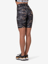 Nebbia Черен дамски спортен клин с щампа Nebbia Biker Shorts
