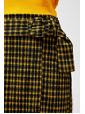 Moodo Черно-жълта карирана дамска пола Moodo