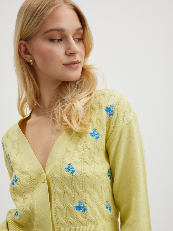 Noisy May Светлозелена дамска жилетка Noisy May Lil