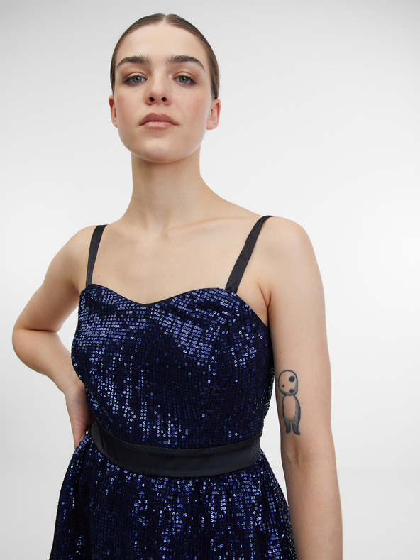 Orsay Тъмносиня дамска рокля ORSAY