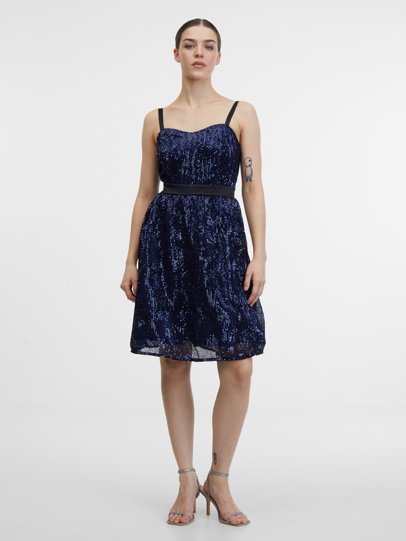 Orsay Тъмносиня дамска рокля ORSAY