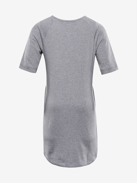 ALPINE PRO Alpine Pro сива дамска памучна рокля MOLEDA