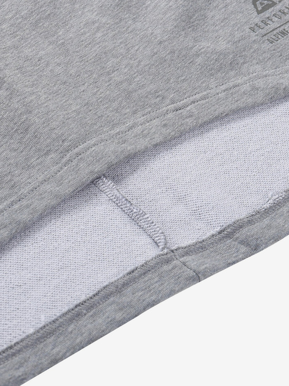 ALPINE PRO Alpine Pro сива дамска памучна рокля MOLEDA