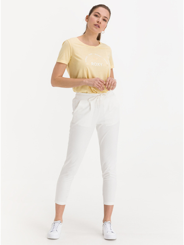 Roxy Жълта дамска тениска с щампа Roxy