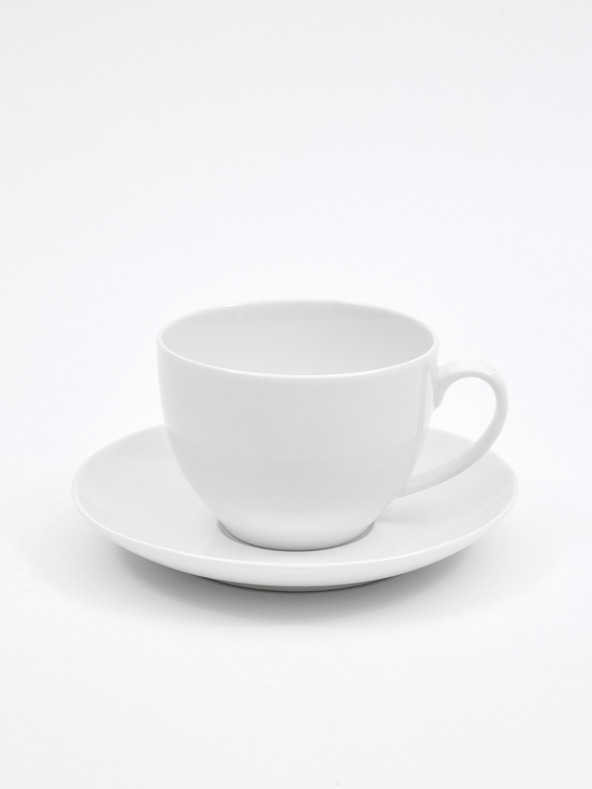 Maxwell & Williams Бяла порцеланова чаша и чинийка за еспресо Maxwell & Williams