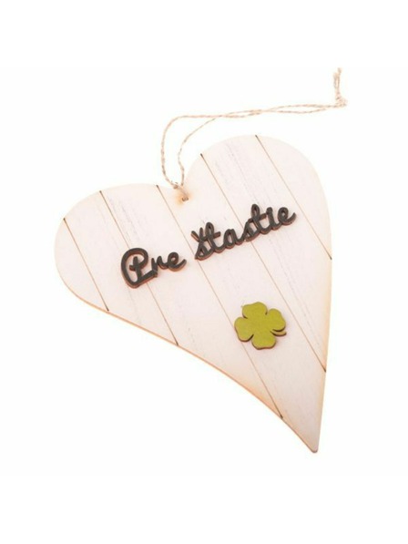 Casa de Engel Дървено висящо сърце с надпис (SK), 0/100