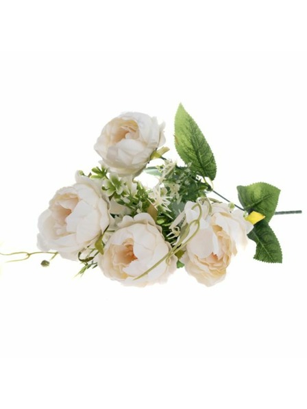 Casa de Engel Изкуствен букет от пеони, бял, 48/384
