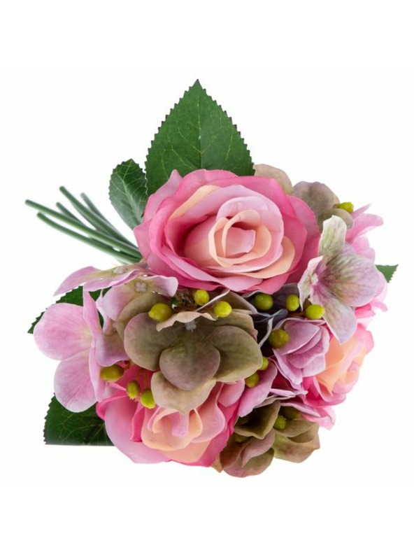 Casa de Engel Изкуствен букет от хортензии и рози, 24/96